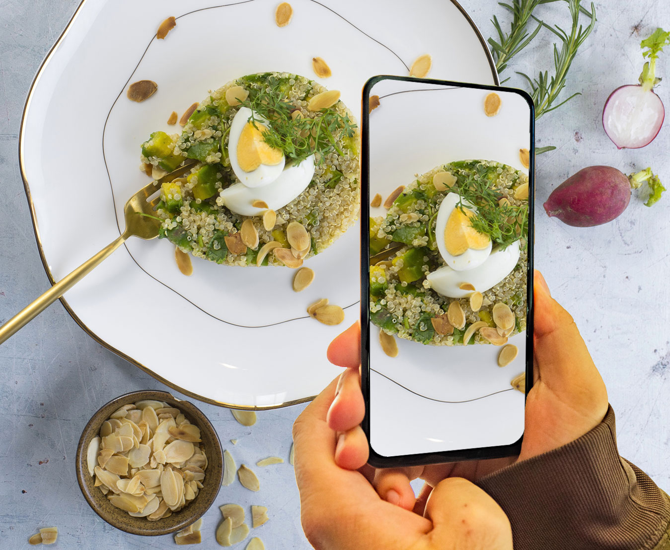 Snap your dish and that's it!